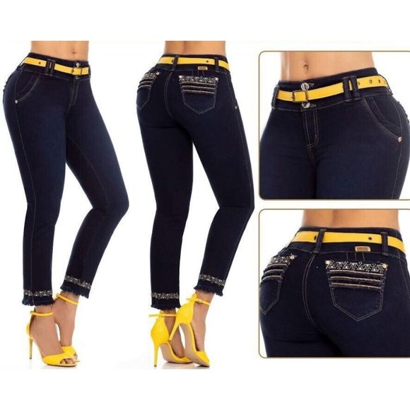 Colombian Jeans PUSH UP Jeans Colombiano Levanta Cola NYE Ref 63684 - Picture 1 of 11